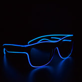 Blue LED EL Wire Eyeglasses